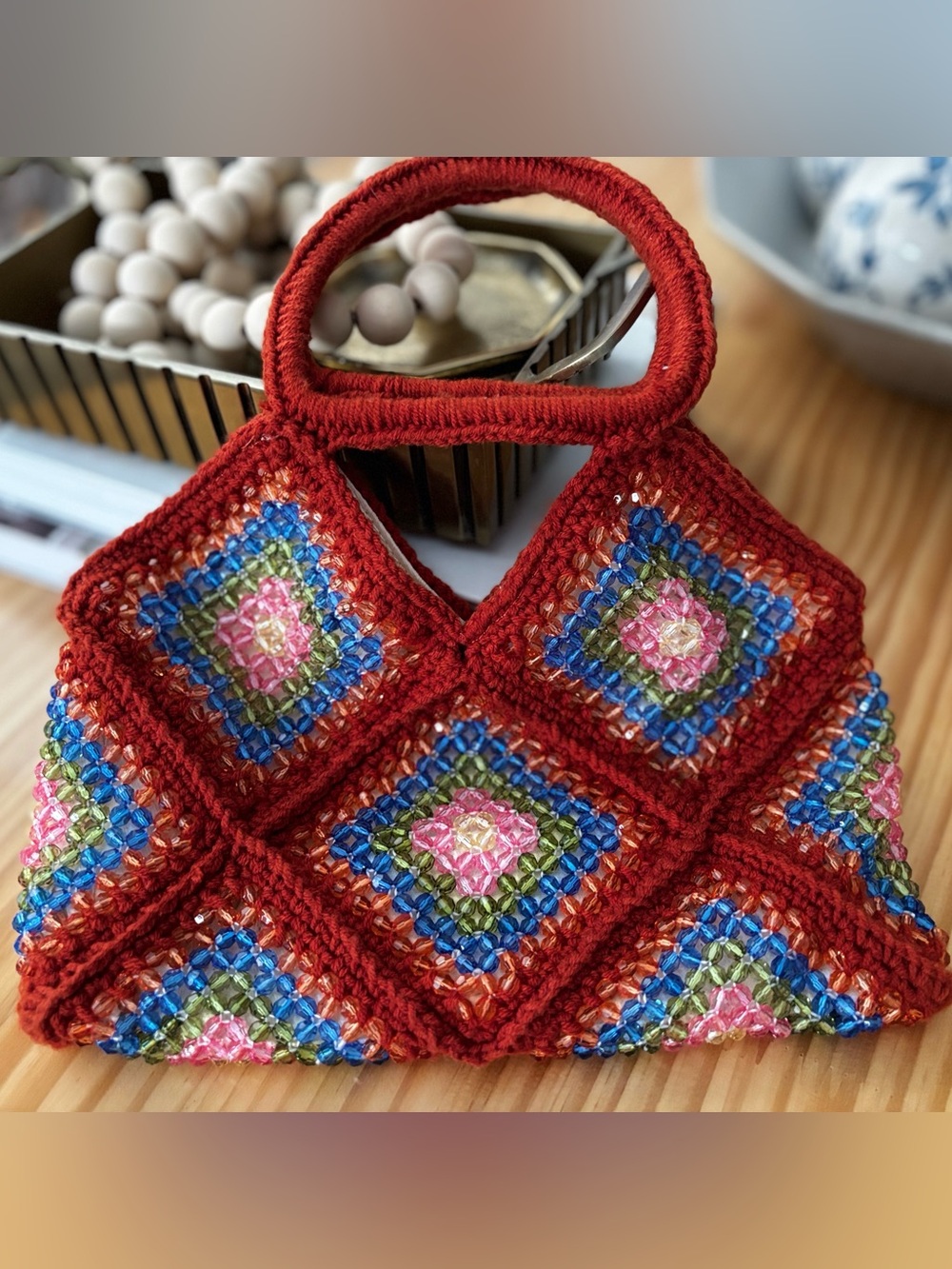 Beaded Crochet bag from Zara